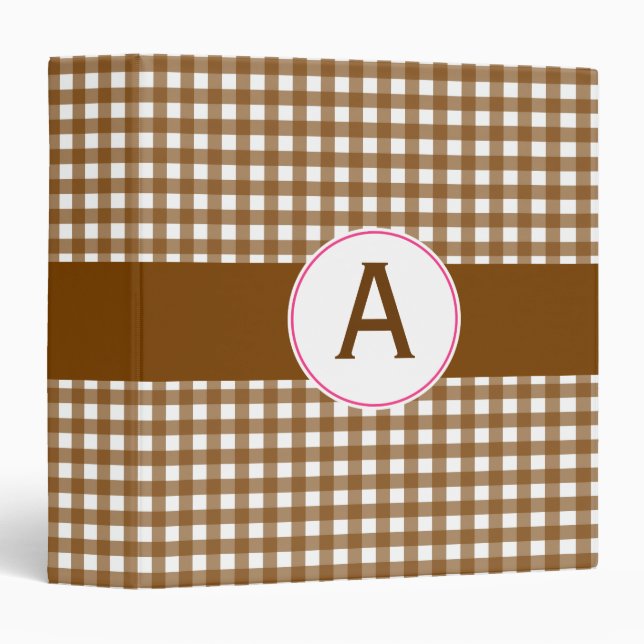 Monogrammed Retro Binder (Front/Spine)