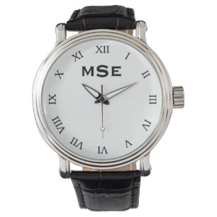 Monogrammed Roman Numerals Watch
