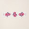 Monogrammed Roses Orchids Long Chiffon Scarf