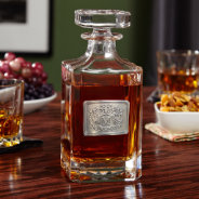 Monogrammed Royal Crest Carson Whiskey Decanter at Zazzle