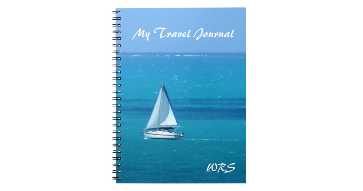 Monogrammed Sailing Travel Journal | Zazzle