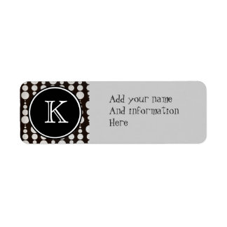Monogrammed Silver Circle Label