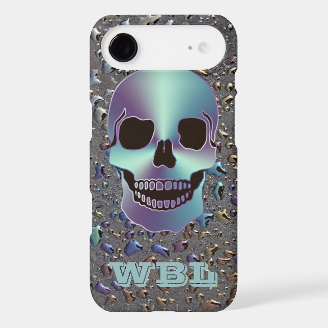 Monogrammed Skull on Oily LOOK iPhone 6 Plus Case (Back)