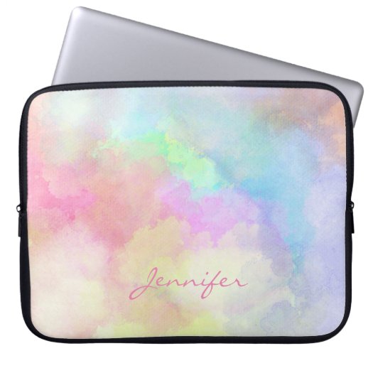 Monogrammed Soft Pastel Watercolor