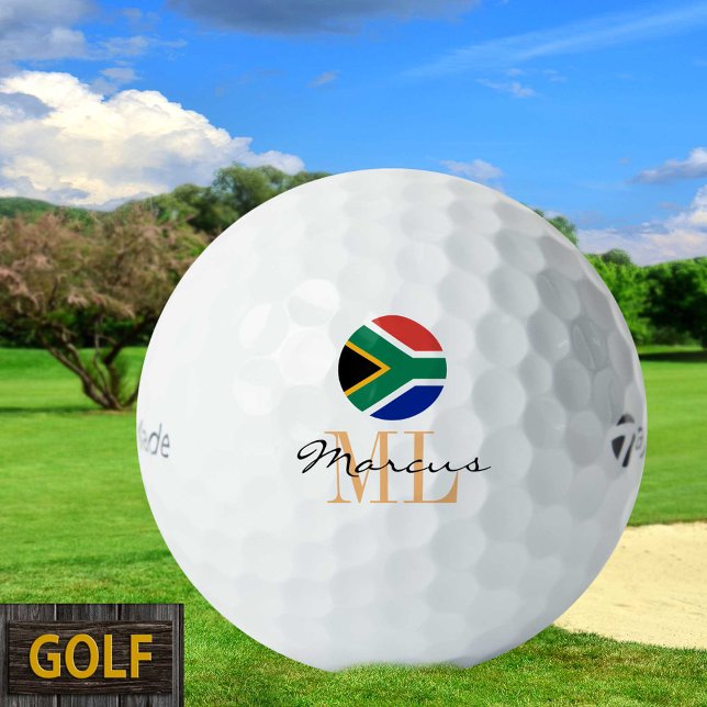 Monogrammed South African Flag & Africa Golf Balls (Creator Uploaded)