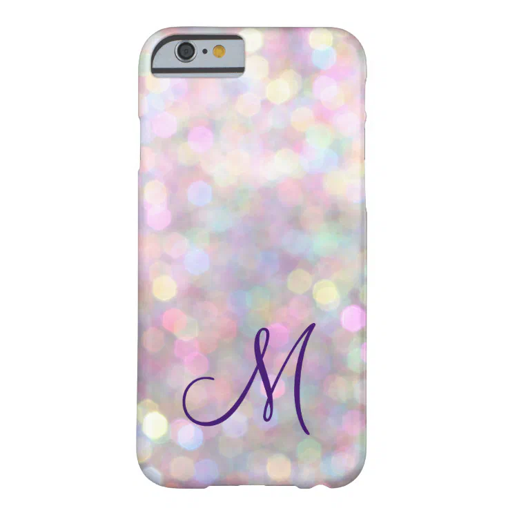 Monogrammed Sparkle iPhone 6 Case Zazzle
