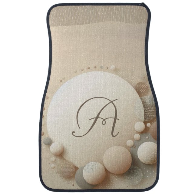Monogrammed Sphere Harmony Car Floor Mat (Front)