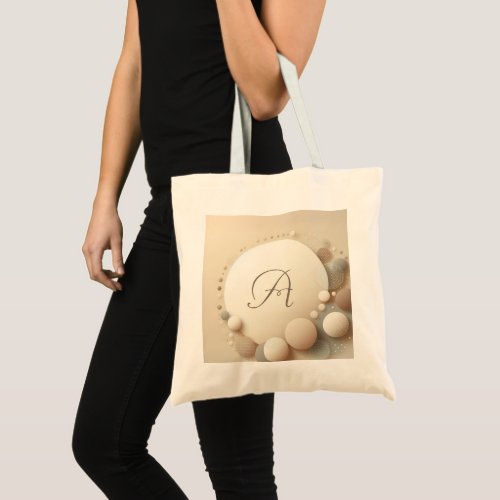 Monogrammed Sphere Harmony Tote Bag