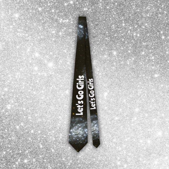 Monogrammed Spiral Galaxy | Neck Tie (Creator Uploaded)