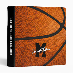 monogrammed sports gifts for kids basketball 3 ring binder