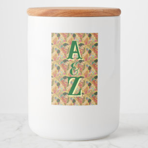 Monogrammed Storage Jar – Personalized Esthetic C Food Label
