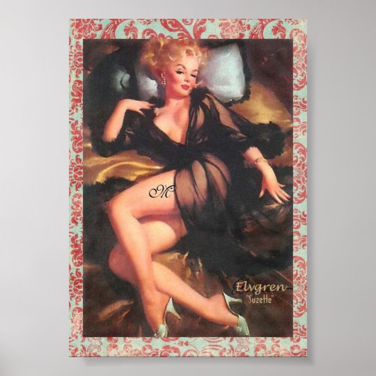 Monogrammed "Suzette" poster
