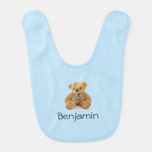 Monogrammed Teddy bear Baby Bib