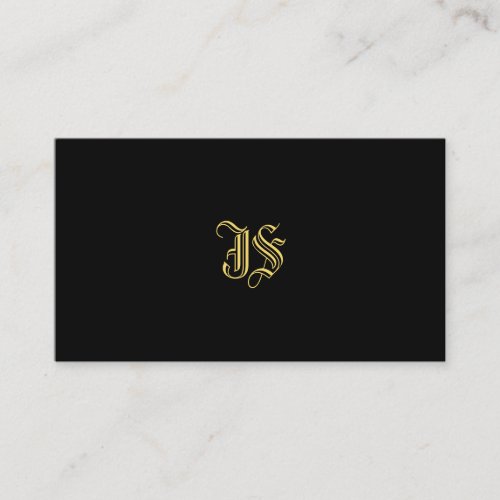 Monogrammed Template Elegant Classic Old Style Business Card