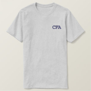 Monogrammed Three Initial Block Monogram Embroidered T-Shirt