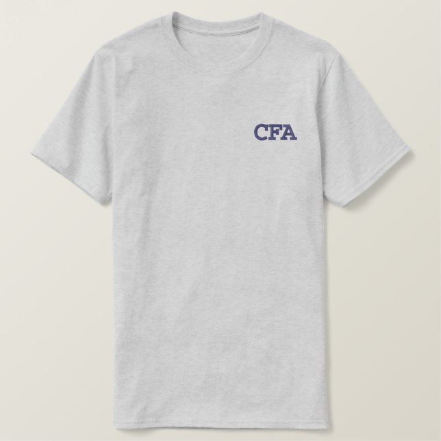 Monogrammed Three Initial Block Monogram Embroidered T-Shirt (Design Front)