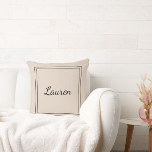 Monogrammed Throw Pillow