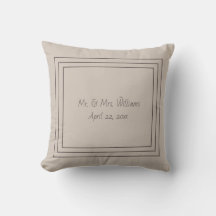 Monogrammed Throw Pillow