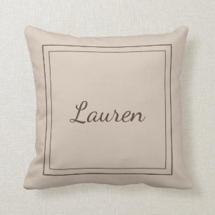 Monogrammed Throw Pillow