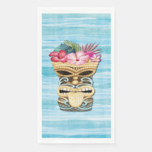 Monogrammed Tiki Bar Party Paper Guest Towels