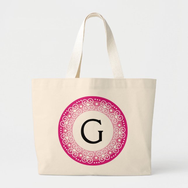 Monogrammed tote bags (Front)