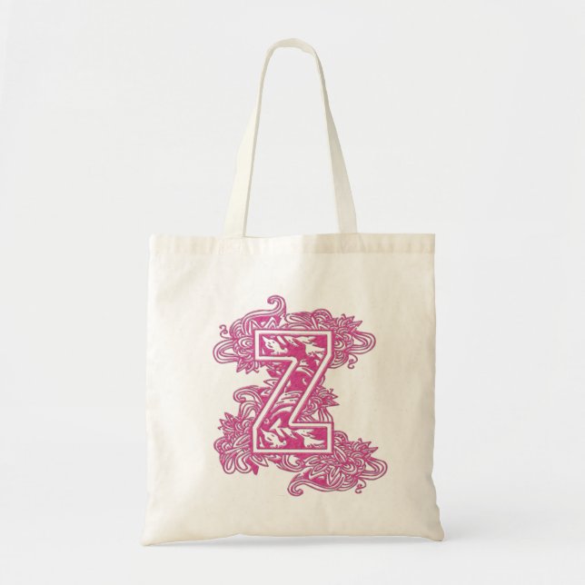 MONOGRAMMED TOTE - PINK LETTER Z BAG (Front)