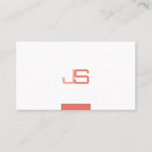 Monogrammed Trendy Modern Elegant Template Business Card