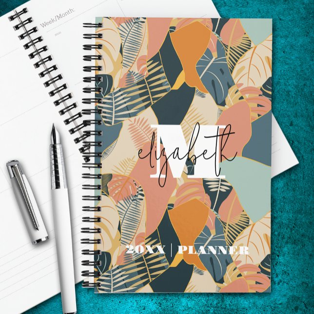 Monogrammed Tropical Pattern Planner (Creator Uploaded)