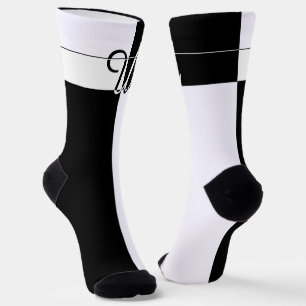 Monogrammed U Socks