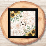Monogrammed Vintage Rustic Sunflower Decoupage Gift Box<br><div class="desc">Elevate your gifting with our Vintage Sunflower Gift Box,  personalized with your name. Perfect for rustic enthusiasts!</div>