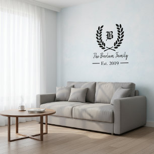 Monogrammed Wall Decal
