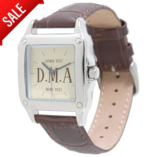 Monogrammed Watch Women Personalized Elegant