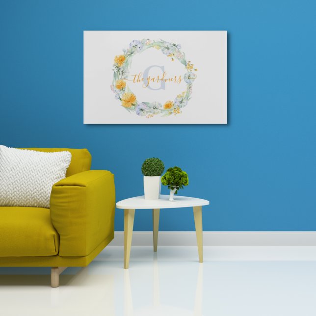 Monogrammed Watercolor Dandelion Acrylic Art (Creator Uploaded)