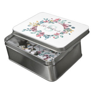 Monogrammed Watercolor Floral Puzzle