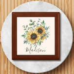 Monogrammed Watercolor Vintage Rustic Sunflower Gift Box<br><div class="desc">Add vintage charm to your gift packaging with our Monogrammed Watercolor Vintage Sunflower gift box! Personalize it for a unique touch.</div>