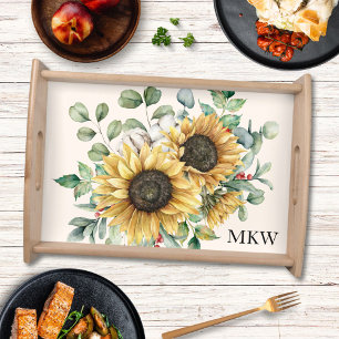 Sunflower Serving Trays Food Trays Zazzle