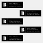 Monogrammed Waterproof Labels | Address or Info