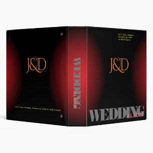 Monogrammed Wedding Album Binder