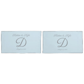 Monogrammed wedding gift  pillow case