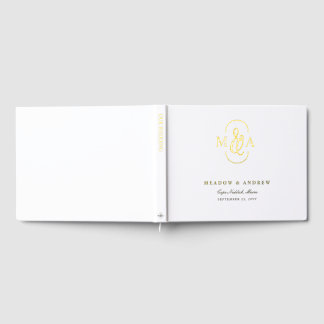 Monogrammed Wedding Guestbook Ampersand & Initials