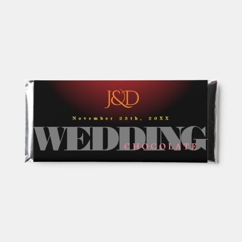 Monogrammed Wedding Hersheys Chocolate Bars