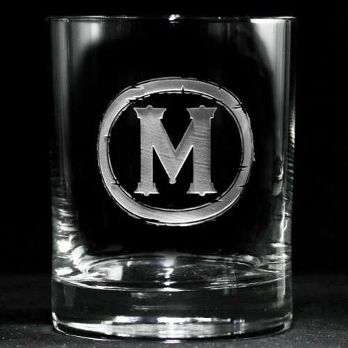 Monogrammed Whiskey Glass