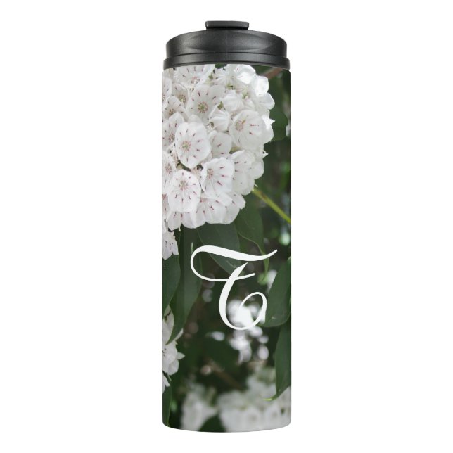 Monogrammed White Mountain Laurel Bottle (Front)
