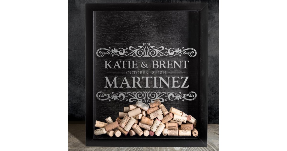 Personalized Shadow Box Wine Gift Set