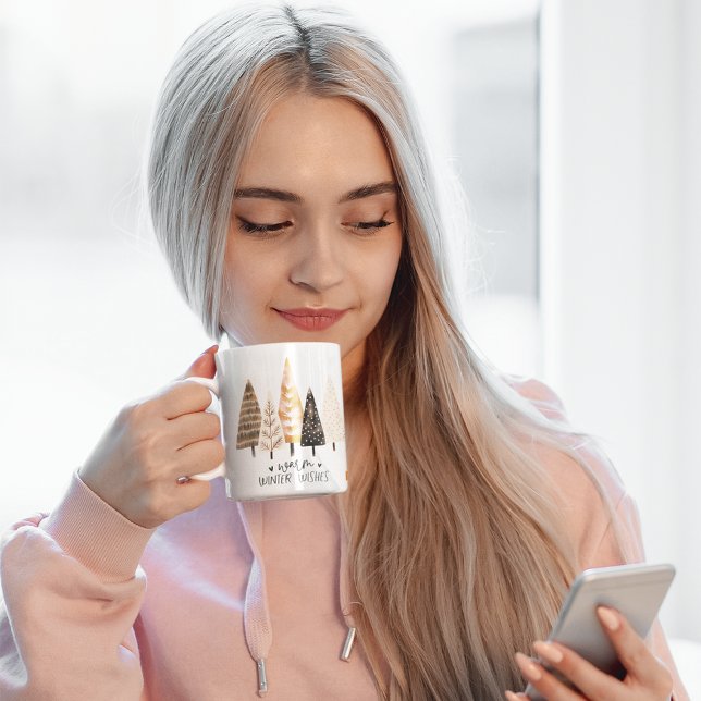 Monogrammed Winter Greetings: Personalized Funny Coffee Mug (Creator Uploaded)