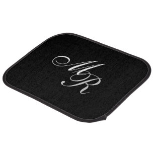 Monogrammed With Initials Car Mat