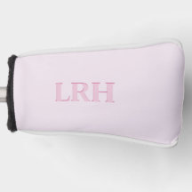 Monogrammed Women’s Pink Golf Putter Cover