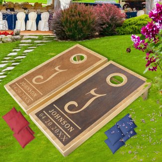 Monogrammed Wood Boards | Family & Rustic Wedding 