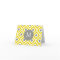 Monogrammed Yellow Gray Diamonds Ikat Pattern