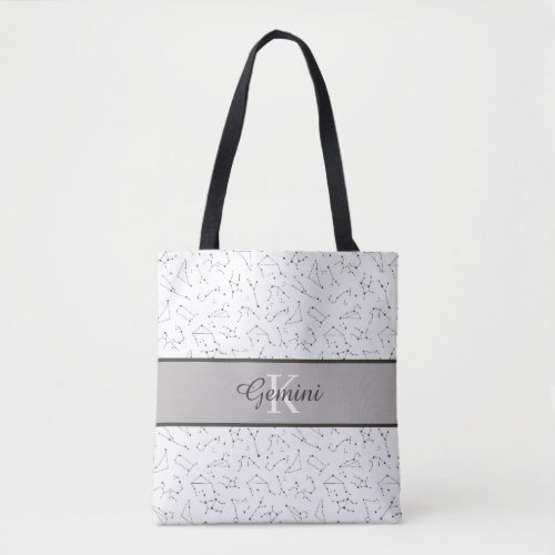 Monogrammed Zodiac Tote Bag